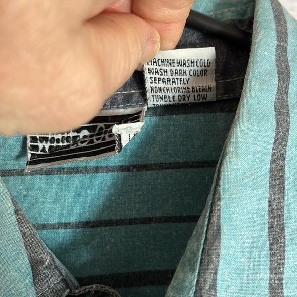 Vintage 90’s White Oak striped button down shirt - Picture 3 of 6